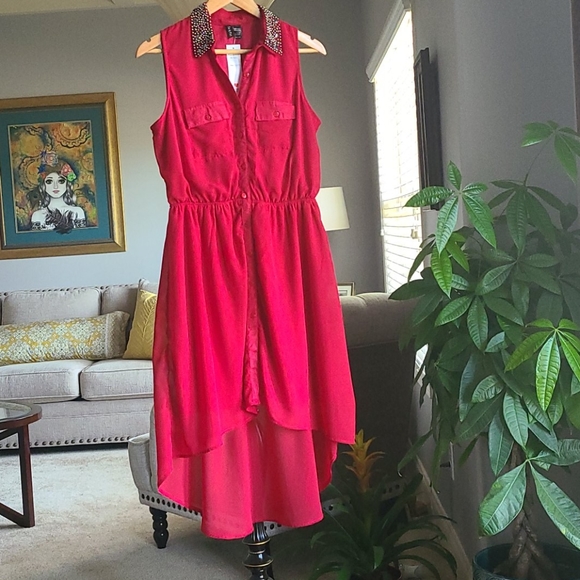 High low Red Dress from Fun & Flirt Casual - Picture 3 of 7